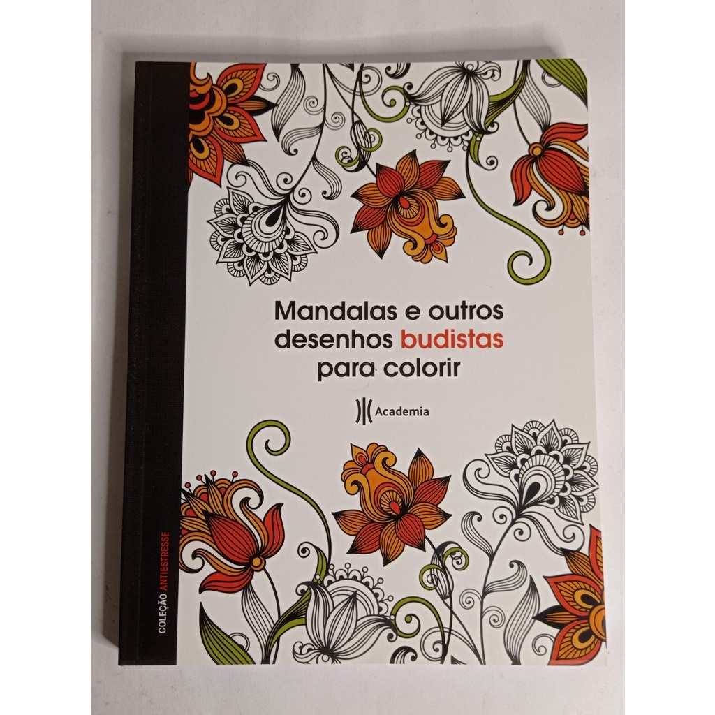 Compra online de 1pc desenho pintado à mão mandalas padrão livro para  colorir para mulheres homens livros de alívio de estresse