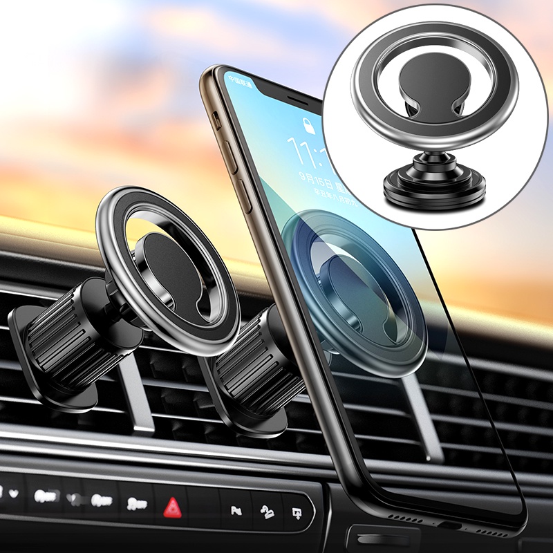 Suporte Magnético Para Celular MagSafe Compatível Com iPhone 14 12 13 Pro  Max Mini Telefone Clipe De Respiro De Ar Carro