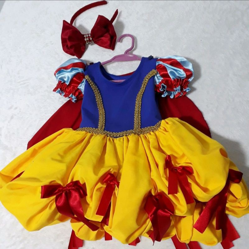 Fantasia fashion infantil branca de neve