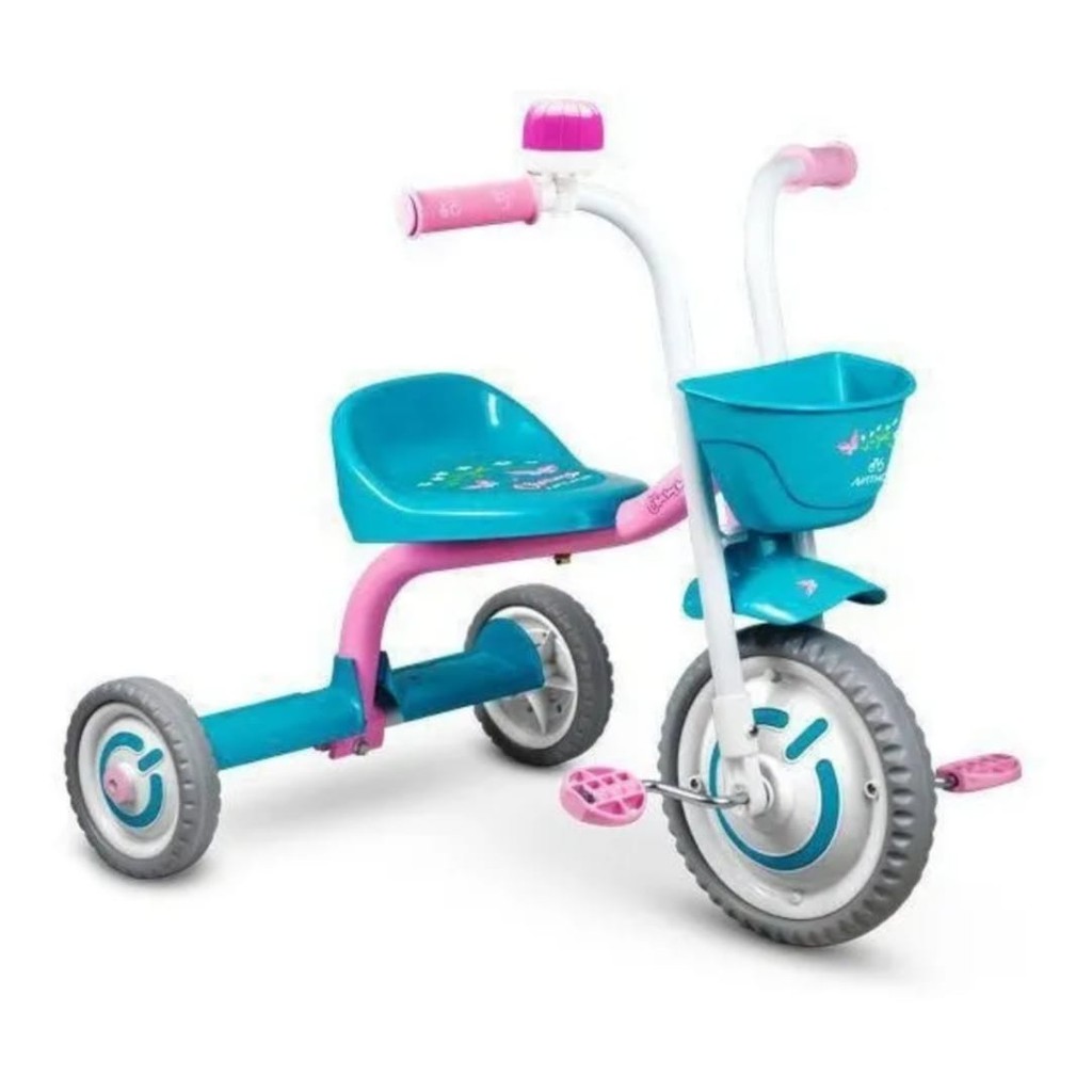 Motoca Triciclo Pedal e Passeio Adventure Azul (841) Brinquedos