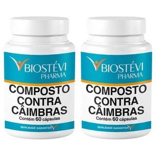 KIT 2 POTES COMPOSTO CONTRA CÂIMBRAS 60 CÁPSULAS
