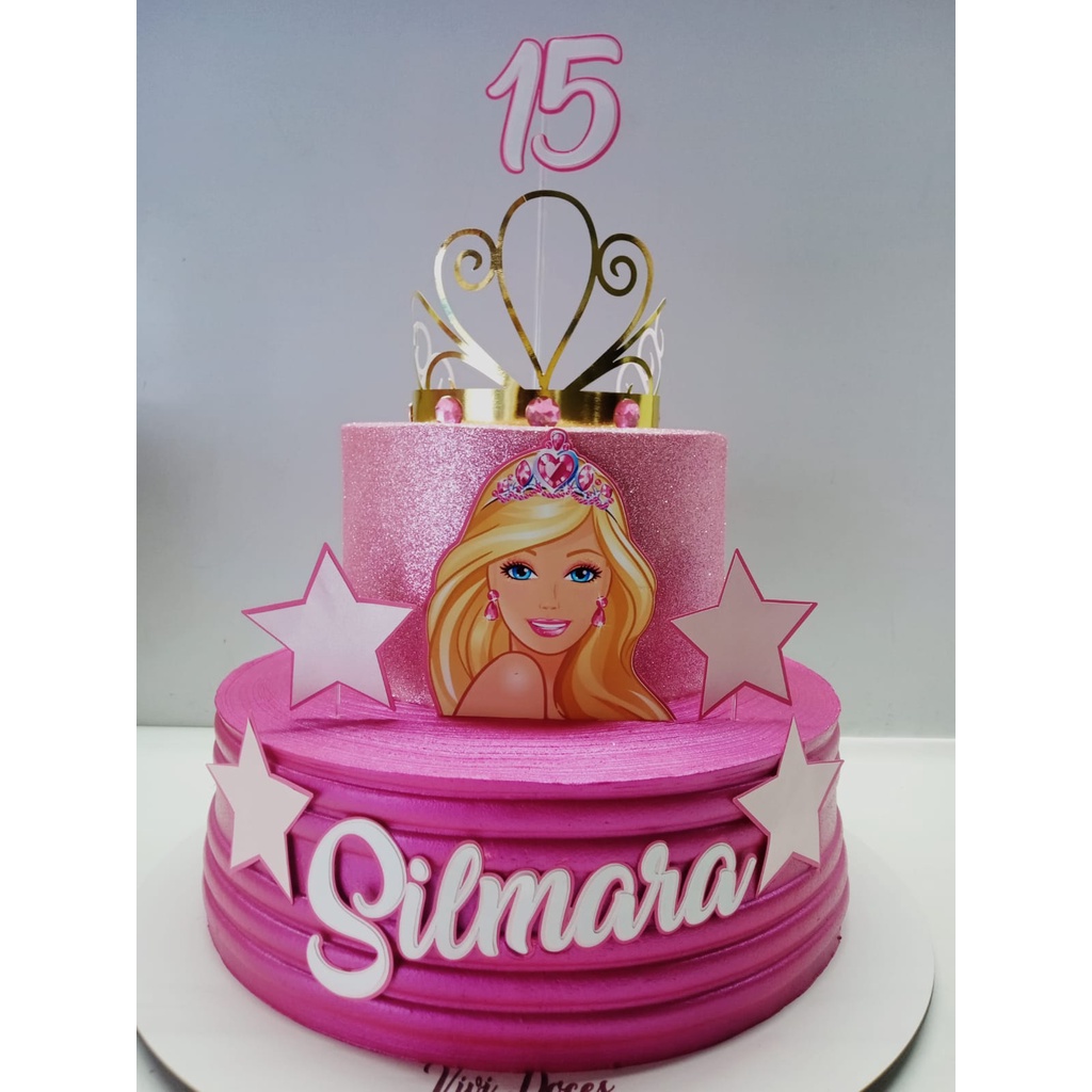 Topper de Bolo Barbie Princesa