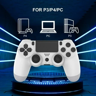 Gamepad Sem Fio Com Giroscópio De 6 Eixos Para PC Joystick touchpad Vibração Dupla PS4 PS3 Atraso Controlador Bluetooth