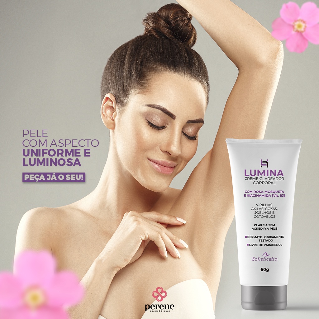 Kit C/ 2 Lumina Creme Clareador Corporal / Virilhas / Axilas