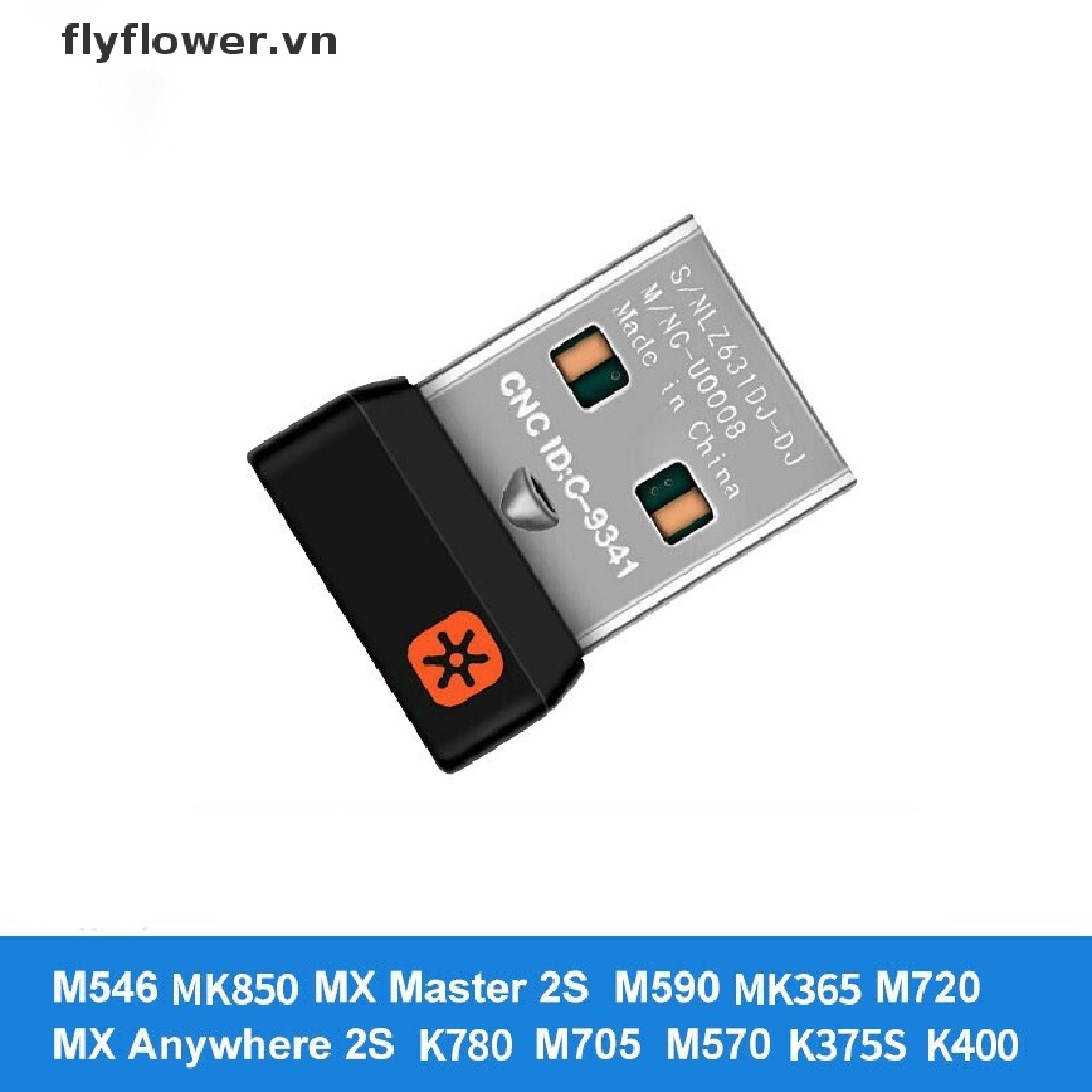 Receptor Sem Fio Dongle Adaptador USB Unificador Para Teclado Do Mouse Logitech PC (vn)