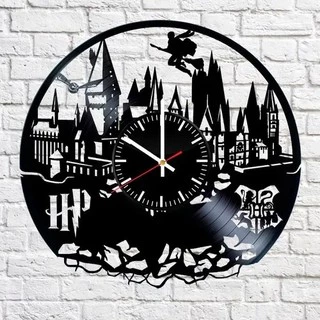 Harry Potter 06 - Relógio Disco De Vinil Decoração