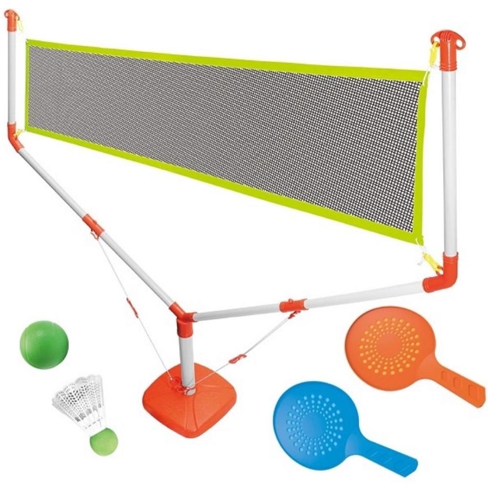 Jogo de Peteca Badminton Kit com 2 Raquetes 2 Bola infantil - DaiCommerce