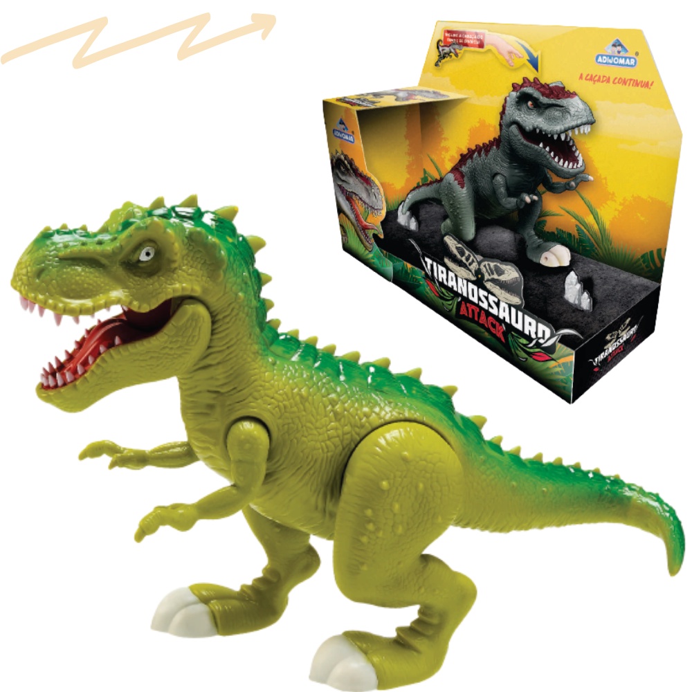 Dinossauro Tiranossauro Rex Mega Toy Adijomar Brinquedos