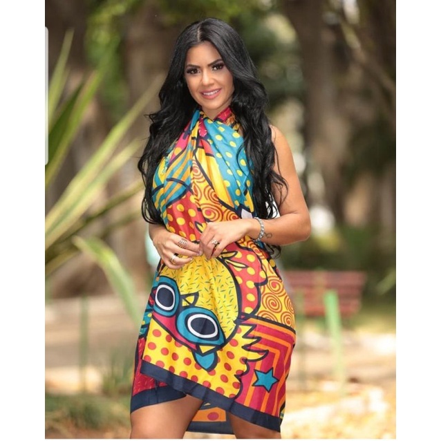 Saidas de best sale praia de viscose