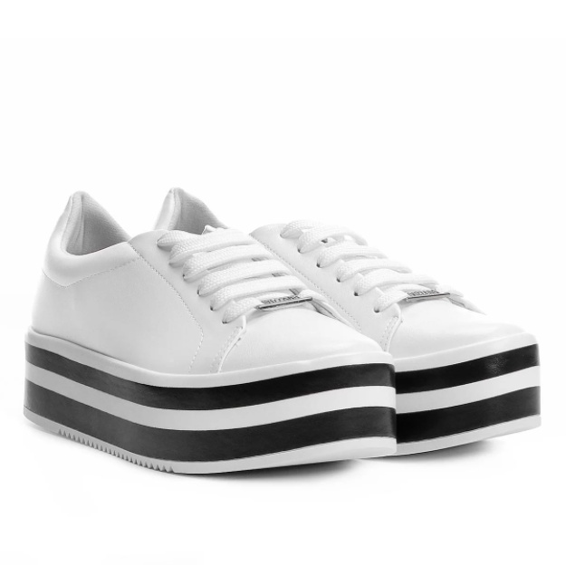 Tenis branco vizzano store plataforma