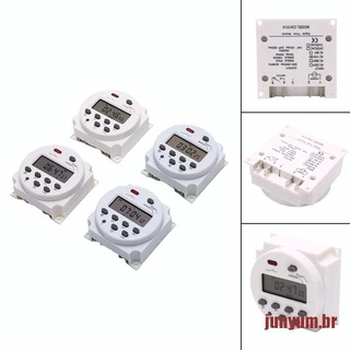 Junho CN101A 12V 24V 110V 240V Interruptor Temporizador Digital LCD