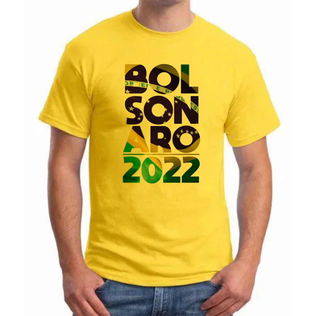 Camiseta Bolsonaro Presidente Mito Verde Amarela Eleições