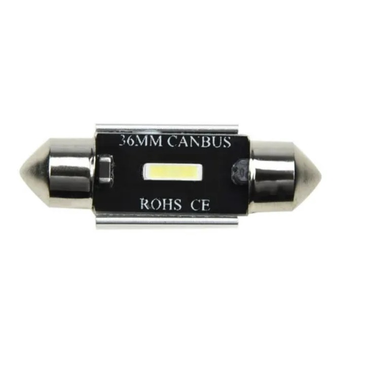 Lampada Torpedo Super Forte Efeito Xenon Canbus 36mm