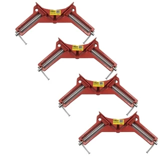 Kit 4 Grampo Sargento Angular 90° Graus - 3" Polegadas - TODO EM AÇO.