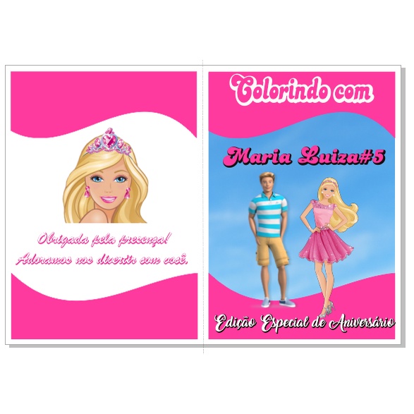 Kit Digital 39 Páginas para Imprimir e Colorir da Barbie