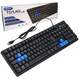 Teclado de Computador, 4,9 Pés de Comprimento de Cabo Profissional 104  Teclas Com Fio Resistência Ao Desgaste para Laptop para Jogos para Digitação