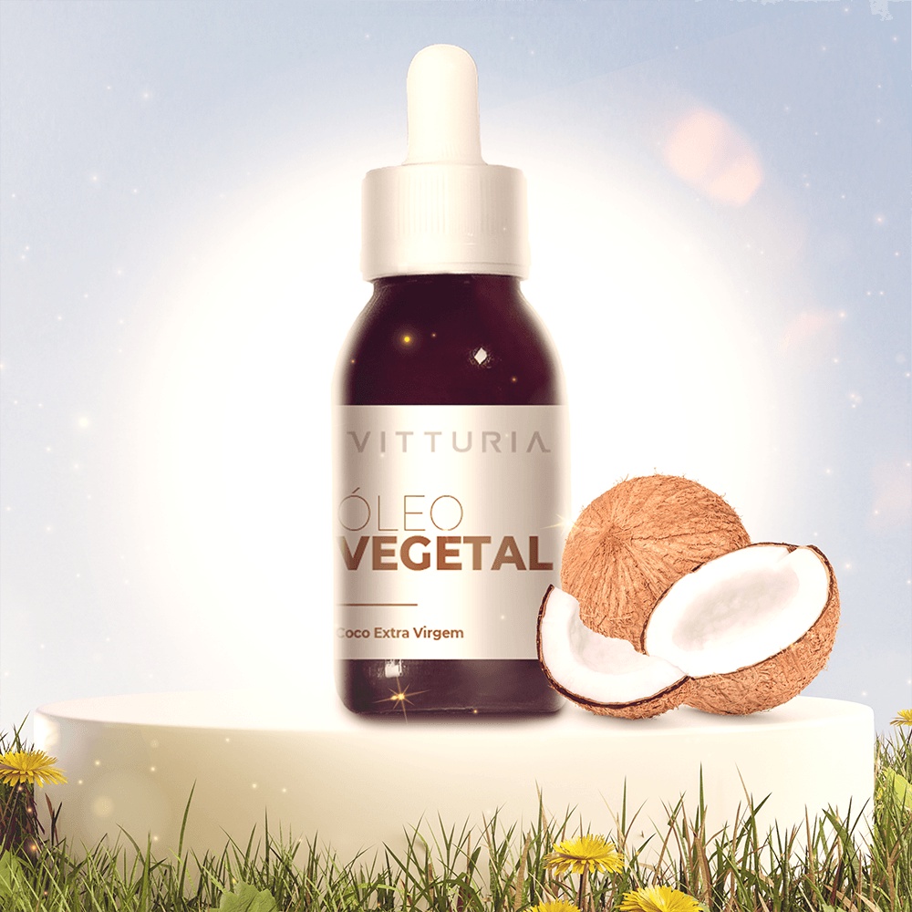 Óleo Vegetal Vitturia De Coco Extra Virgem Natural E Vegano | Shopee Brasil