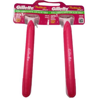 Aparelho Depilar Gillette Prestobarba Ultragrip Feminino Aloe Vera (02 unidades)