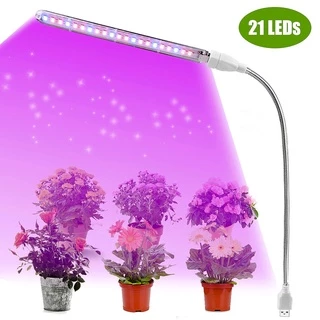Barra De Luz De Crescimento LED 10W DC5V Full Spectrum Planta Vermelha Azul Lâmpada USB Metal Rotação Mangueira Flexível Para Interior De Casa