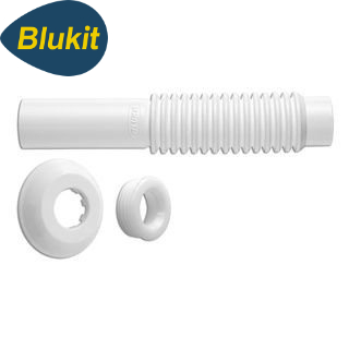 Tubo Ligação Sanfonado Pvc Branco - Blukit
