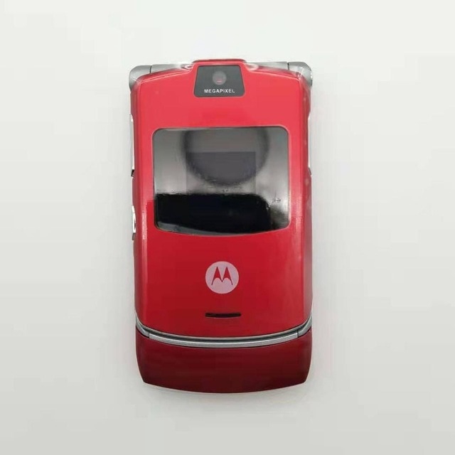 Telefone Celular 3G Mo tor o la V3 Versão Mundial Flip GSM Quad Band ...