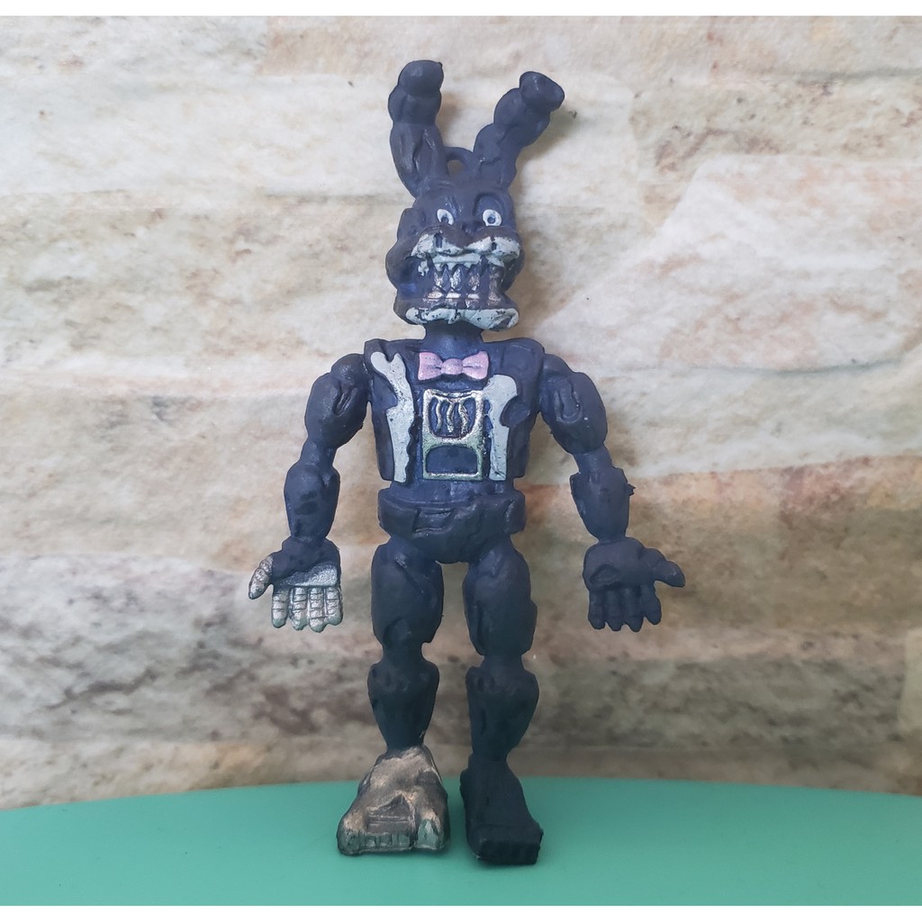 6 bonecos Five Nights at Freddy animatronic Fnaf linha Nightmare pequenos  10cm