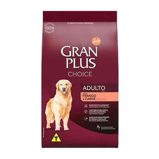 Ração GranPlus Choice Frango e Carne Cães Adultos 20kg
