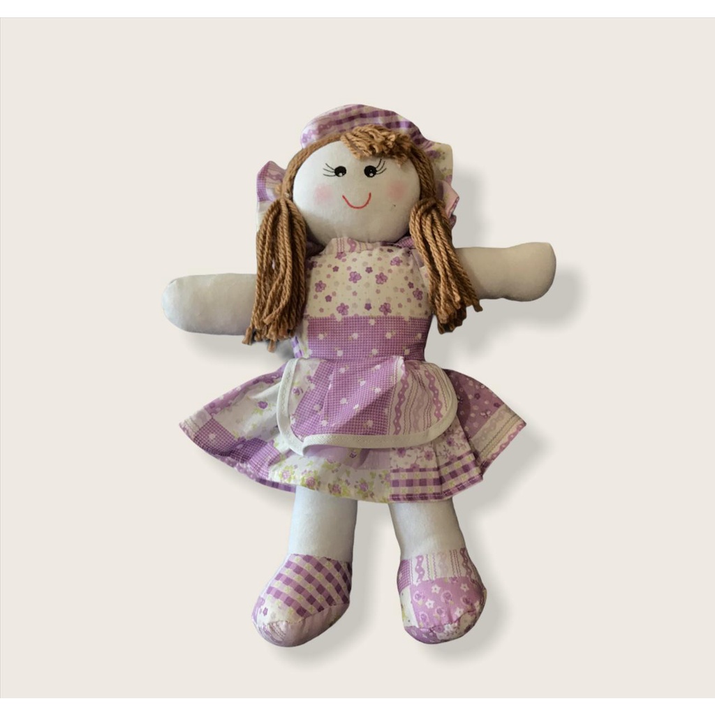 Boneca De Pano Brinquedo Kit Com 2 Unidades