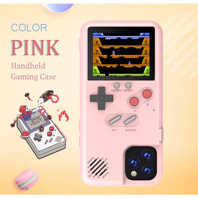 capa de celular Caso iPhone Gameboy Jogos 36 Cor Tela Realmente playable A Bateria runs Para Fora Nao boring anymore O 13 12 11 Pro Max A Prova De