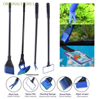 ORIGINALSTORE1 Novo Limpador De Vidro Peixe & Suprimentos Aquáticas Seaweed Scraper Ferramenta De Limpeza Do Aquário Tanque De Kit