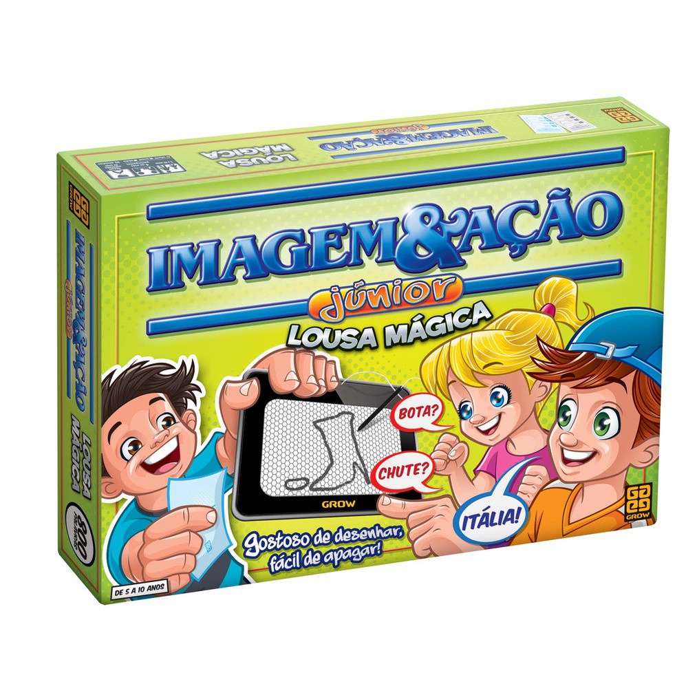 Jogo de tabuleiro Infantil Imagem E Ação Júnior Lousa Mágica - Grow 5 Anos  + Diversão para a familia toda!