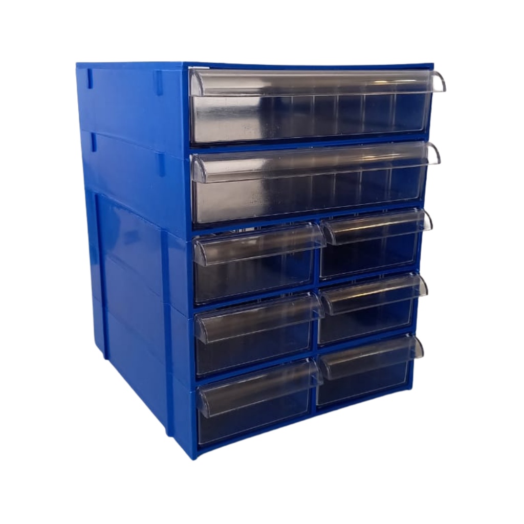 Gaveteiro Organizador Azul Multiuso Novo Magus Cg508 com oito gavetas ...