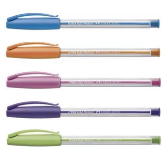 Kit Caneta Esferográfica FABER-CASTELL Trilux Colors 1.0mm c/ 5 unid