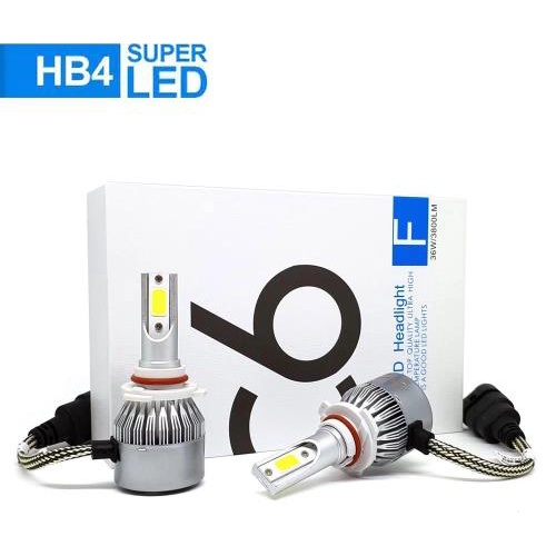 Par Lampada Hb4 Led C6 72w 6000k 7200 Lumes Super Branca | Shopee Brasil