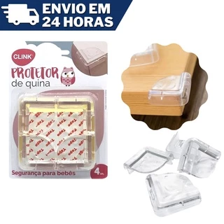 Protetor De Quina Kit C/ 4 unidades Para Móveis Canto Mesa