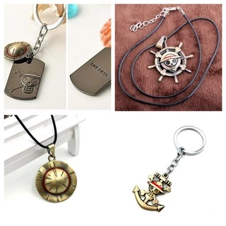Colar Chaveiro Chapeu Caveira One Piece OP Anime Otaku Jolly Roger Unissex