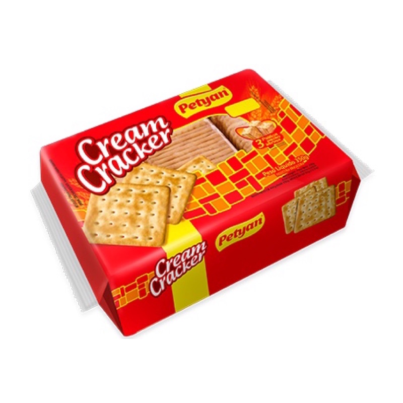 kit 5 pacotes de biscoito amanteigado cream cracker delicioso Supradely Petyan 350gr cada pacote
