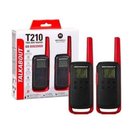 kit 2 Rádio Comunicador Motorola Talkabout T210 Alcance Até 32km ...