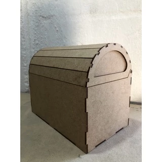 Baú Em Mdf Crú Decorativo