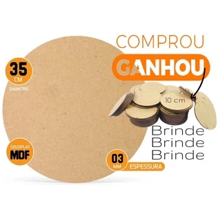 Supla Souplast Suplat Mdf 35 Cm Cru Liso Base Kit 8 Peças Mesa Posta