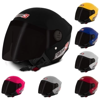 Capacete Moto Aberto Masculino e Feminino Pro Tork New Liberty 3 Three com Viseira Fumê Movel
