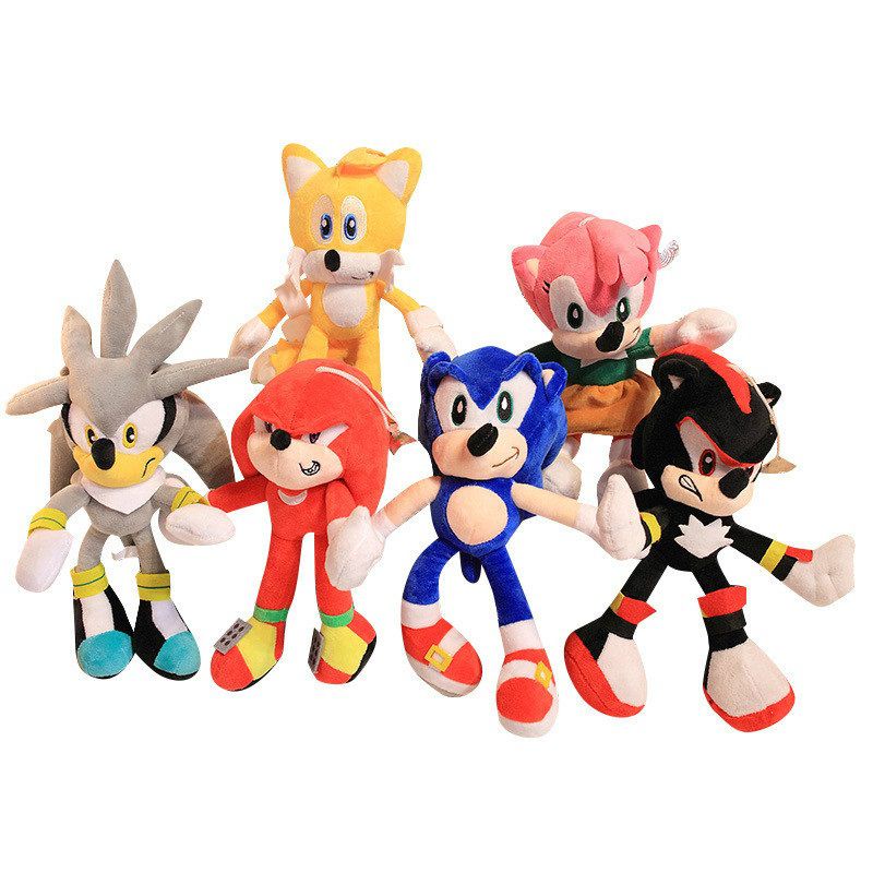 28cm Sonic Vibrante The Hedgehog Shadow Amy Rose Knuckle Tail Boneca ...