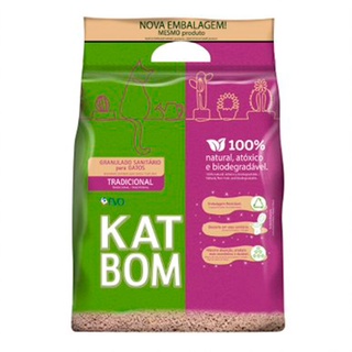 Areia Higiênica Katbom Para Gatos Granulado Tradicional - 3kg