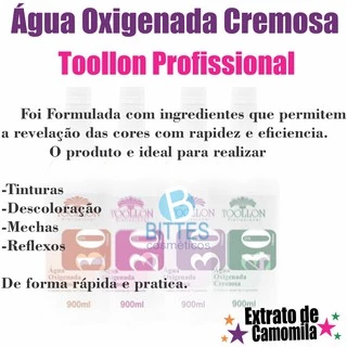 Água Oxigenada Cremosa 10, 20, 30 e 40 Vol á escolha Toollon Professional