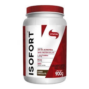 Isofort Whey Protein Isolado Brown Chocolate Vitafor 900g