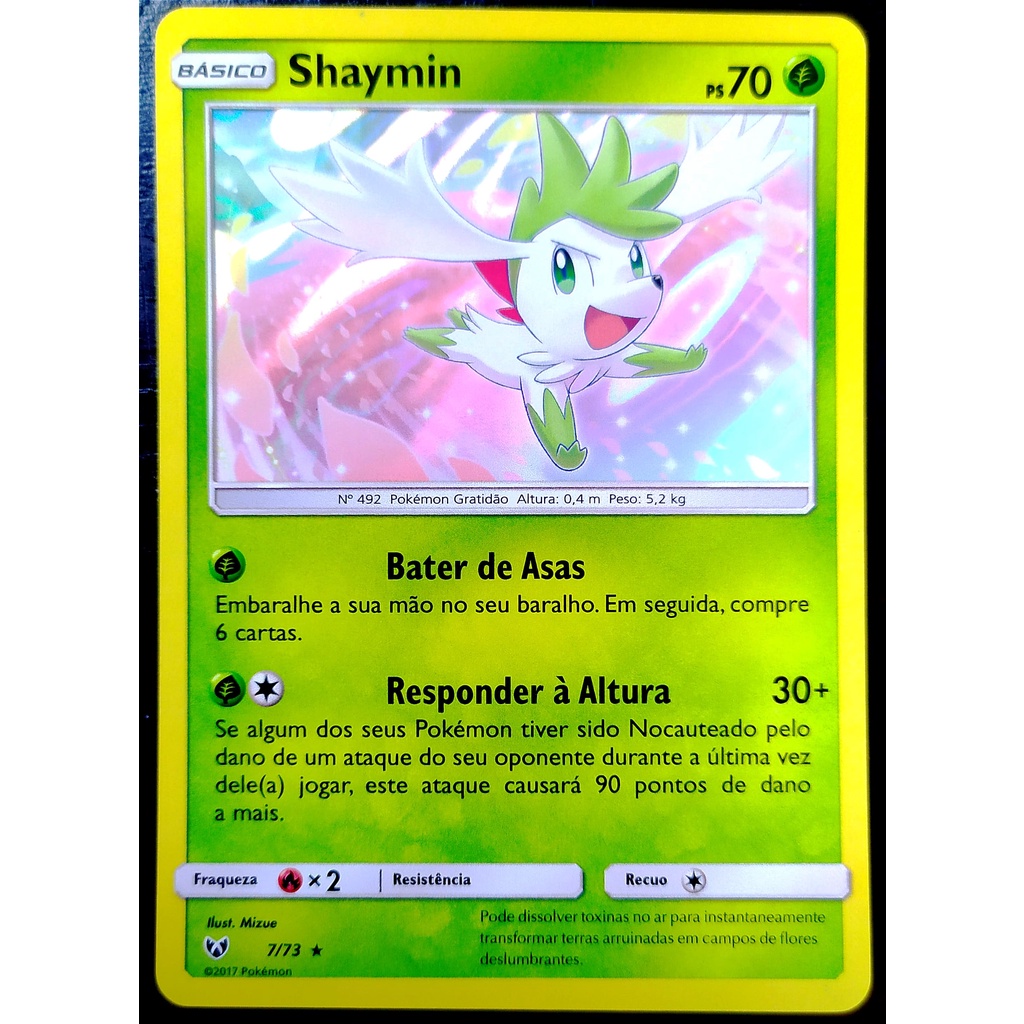 Card Pokemon Shaymin V Original Copag, Jogo de Tabuleiro Original Copag  Nunca Usado 72409210