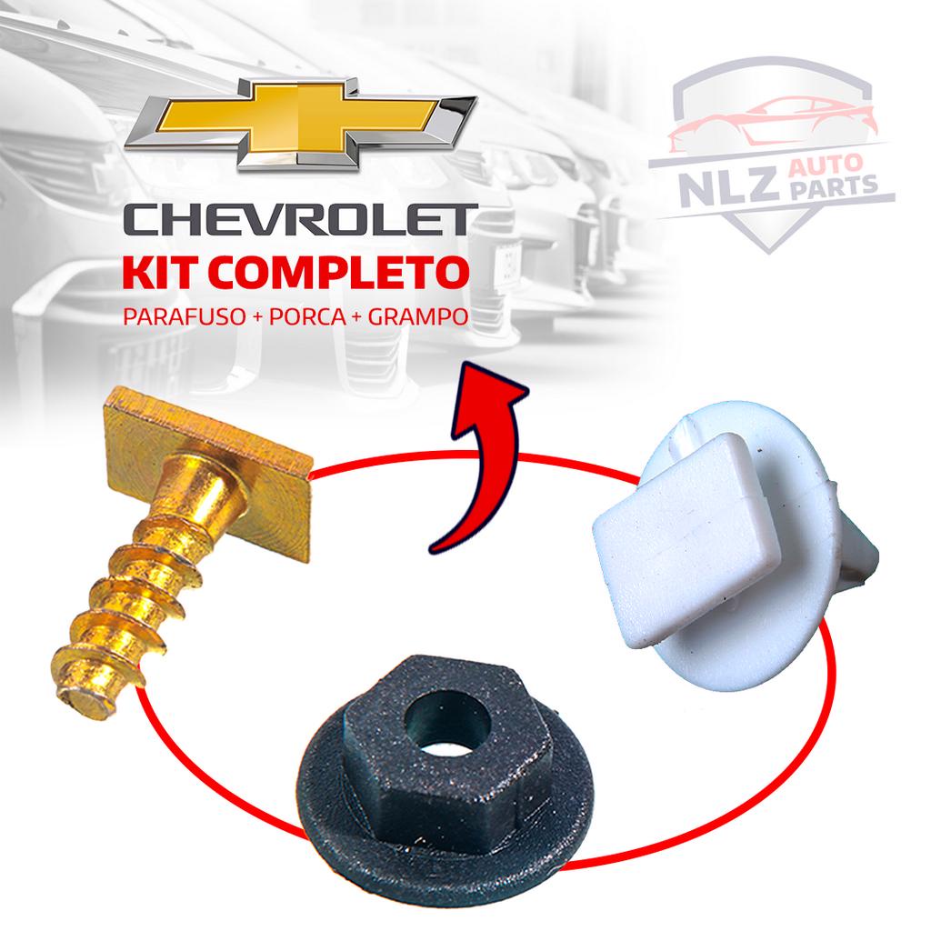 Kit Grampo Parafuso Porca Moldura Para Lama Para Linha Gm Corsa Vectra Montana S