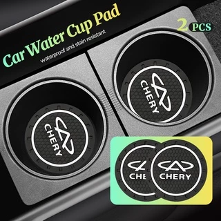 2 Stuks Tapete Antiderrapante De Silicone Automático Para Copos De Água Houder Voor Chery Tiggo 2 3 4 5 7 Pro 8 3X A1 Qq Arrizo Guar E3 E5