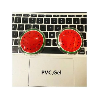 1 adesivo de gelo em Gel de melancia, máscara para os olhos frio e quente, alivia a fadiga ocular, Remove olheiras