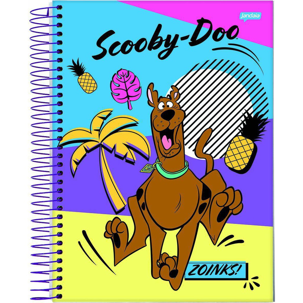 Caderno Scooby Doo – Caderno espiral – Linha 2021 - Jandaia - 1 Matéria ...
